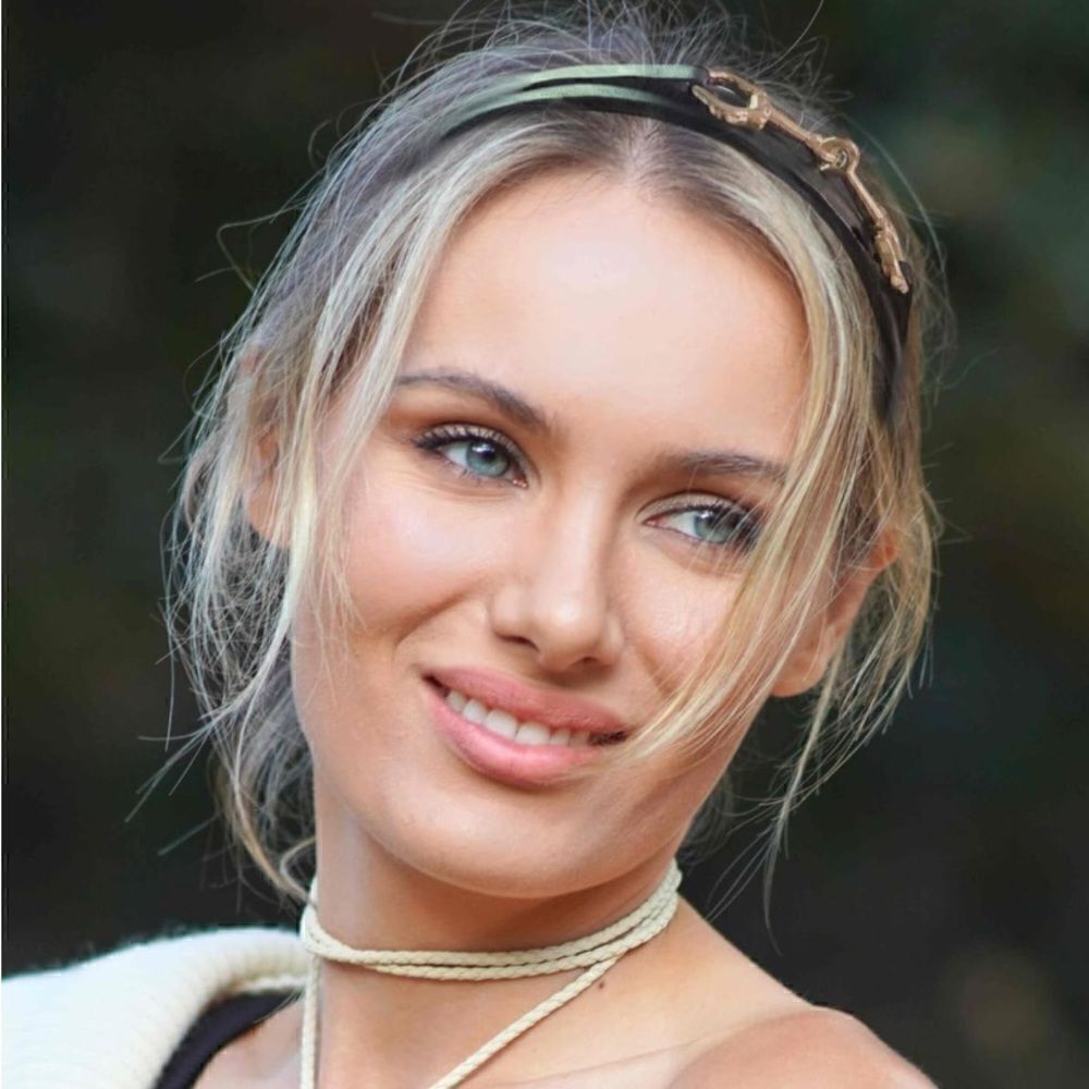 HORSEBIT HAIR ACCESSORY HEADBAND BIG GOLD CHAIN